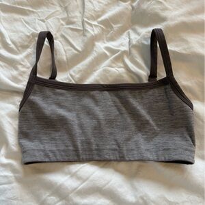 Gray Sports Bra